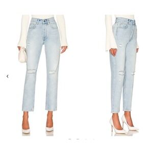 Anine Bing Light Blue Straight Leg Jeans